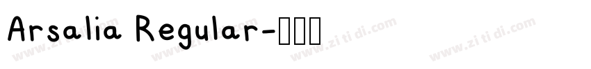 Arsalia Regular字体转换